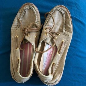 Sperry canvas boat shoe